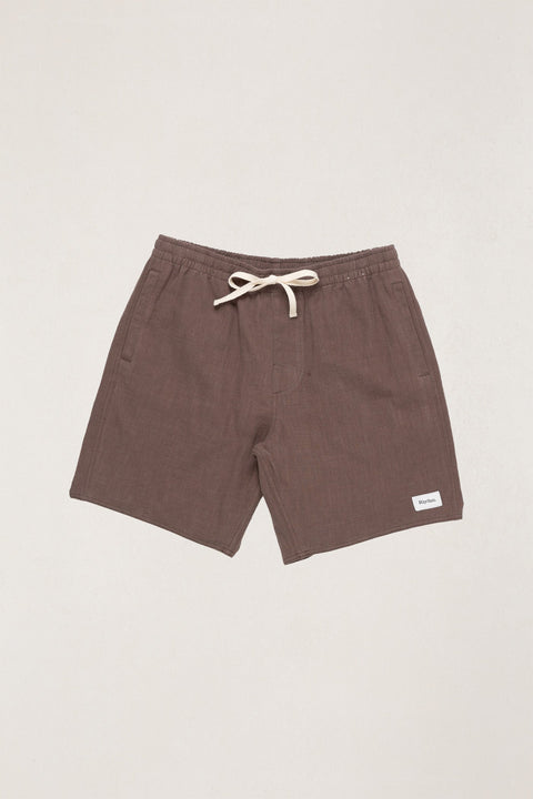 RHYTHM Textured Linen Jam Chocolate