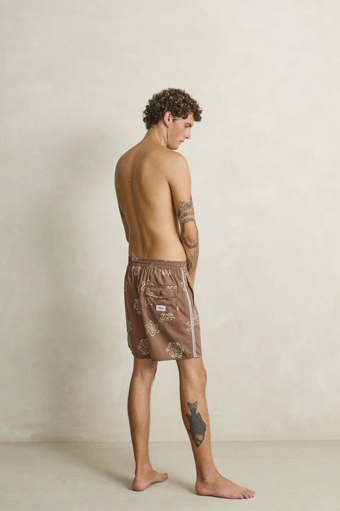 RHYTHM Heritage Doily Beach Short Oak