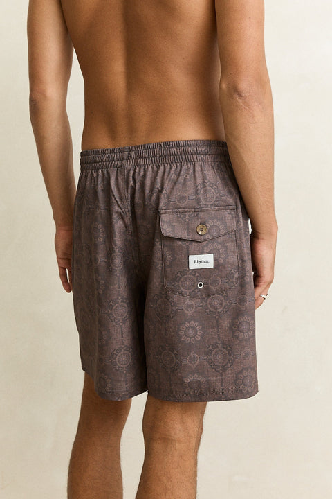 RHYTHM Tangier Beach Short Chocolate