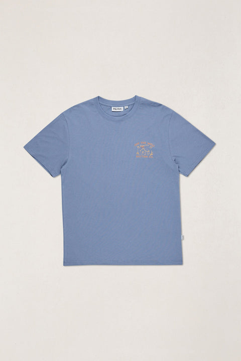 RHYTHM Worn Path Ss T-Shirt Slate