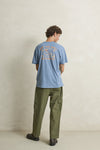 RHYTHM Worn Path Ss T-Shirt Slate
