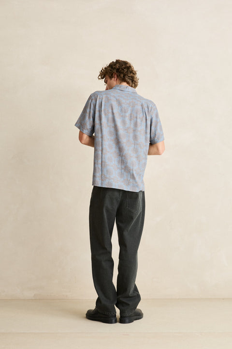RHYTHM Tangier Ss Shirt Navy