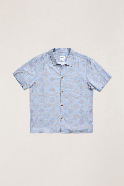 RHYTHM Tangier Ss Shirt Navy