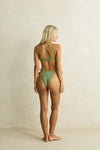 RHYTHM Brighton Eyelet Tie Side Hi Cut Pant Thyme