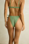 RHYTHM Brighton Eyelet Tie Side Hi Cut Pant Thyme