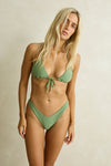 RHYTHM Brighton Eyelet Slide Tri Top Thyme