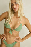 RHYTHM Brighton Eyelet Slide Tri Top Thyme