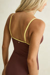 RHYTHM Tierra Contrast One Piece Chocolate