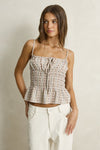 RHYTHM Daisy Floral Top Sand