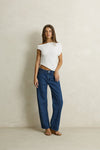 RHYTHM Maya Lace Asymmetric Top White
