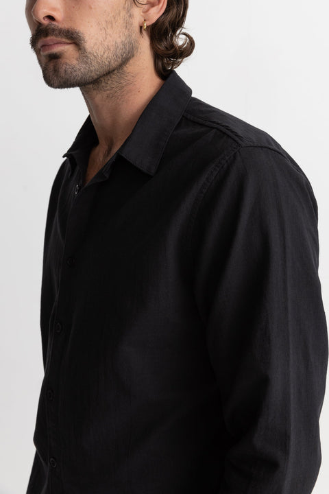RHYTHM - Classic Linen Ls Shirt