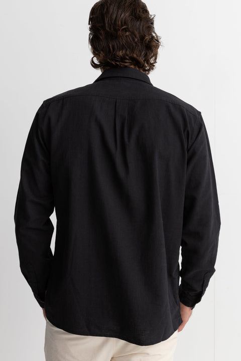 RHYTHM - Classic Linen Ls Shirt