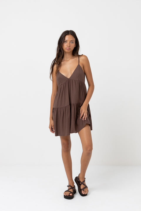 RHYTHM Classic Tiered Mini Dress
