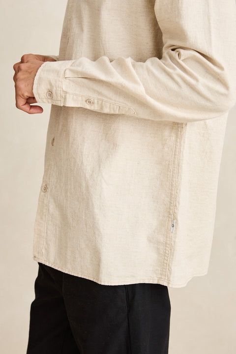 RHYTHM - Classic Linen Ls Shirt