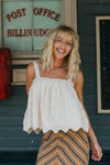 OTTWAY Gaia Embroidery Top Cream