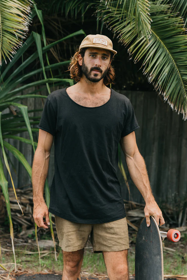 OTTWAY Miller Textured Linen Shorts