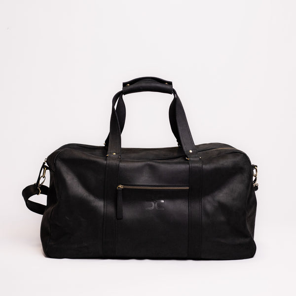 Sydney Leather Overnighter - Matte Black