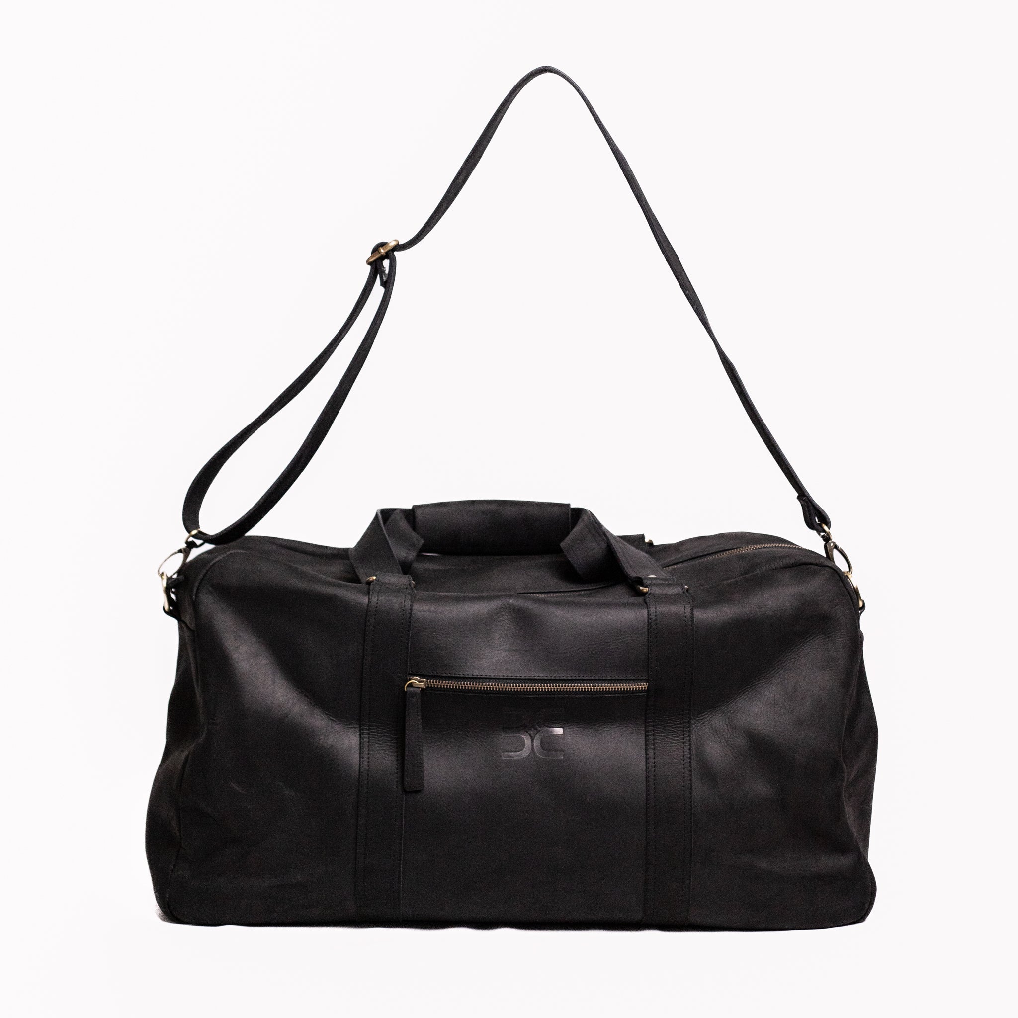 Sydney Leather Overnighter - Matte Black