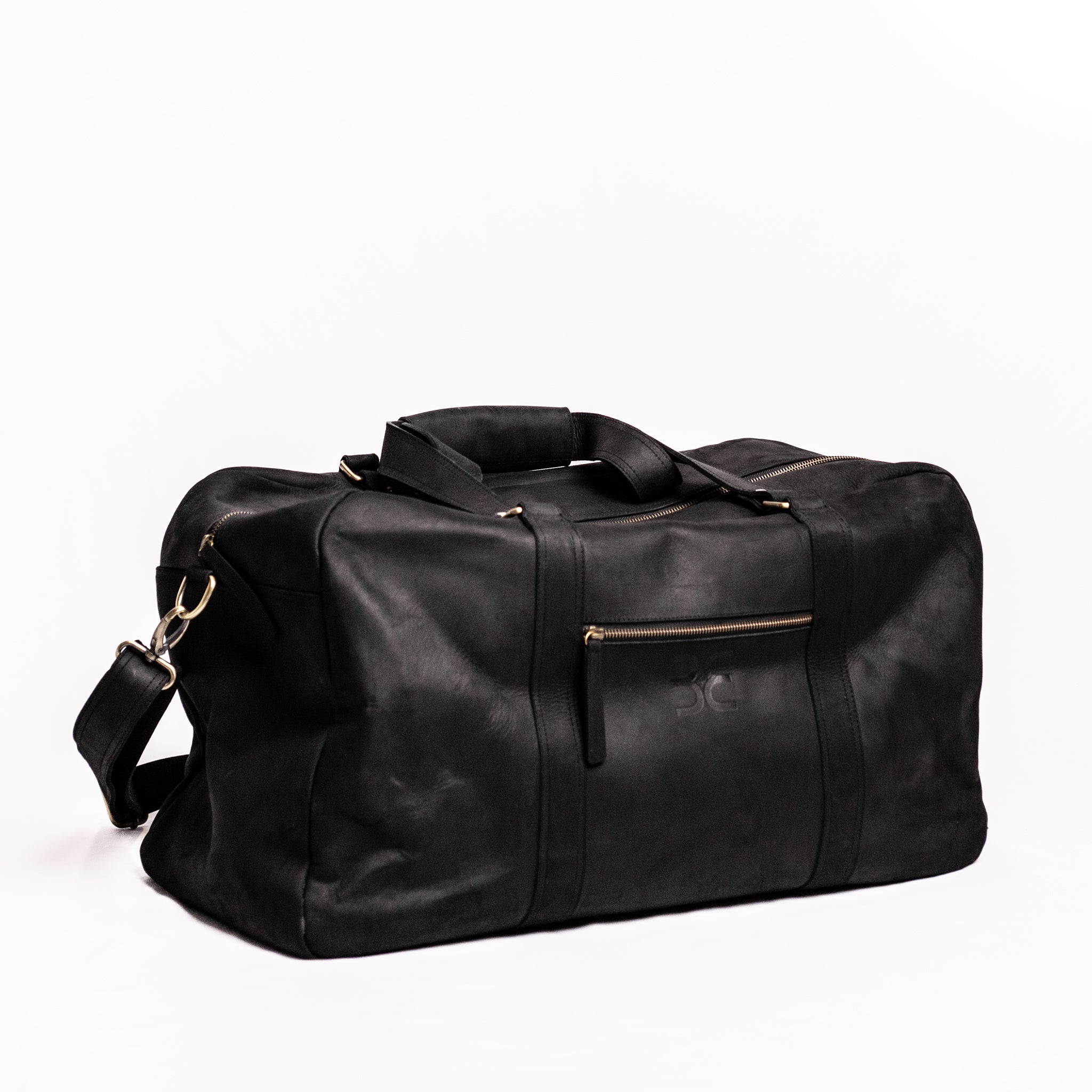 Sydney Leather Overnighter - Matte Black