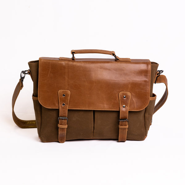 Ashton Canvas Messenger Bag - Earth