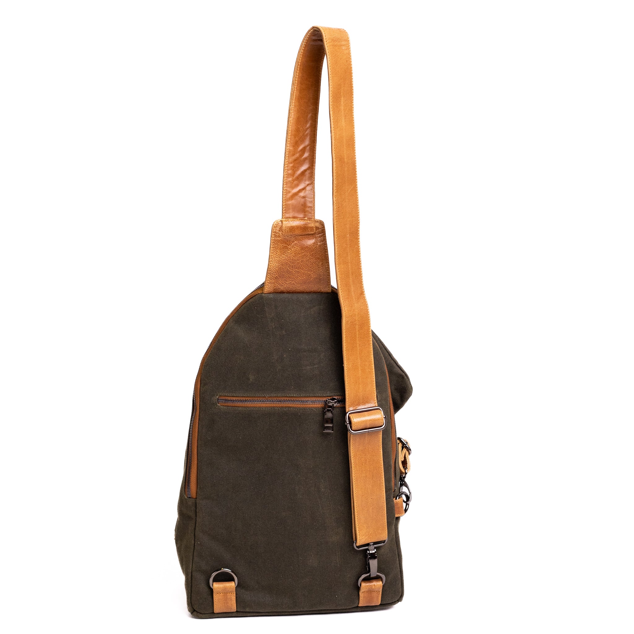 Parker Canvas Sling Bag - Forest