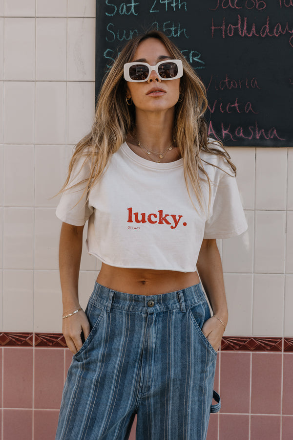 OTTWAY Lucky Cropped T-Shirt