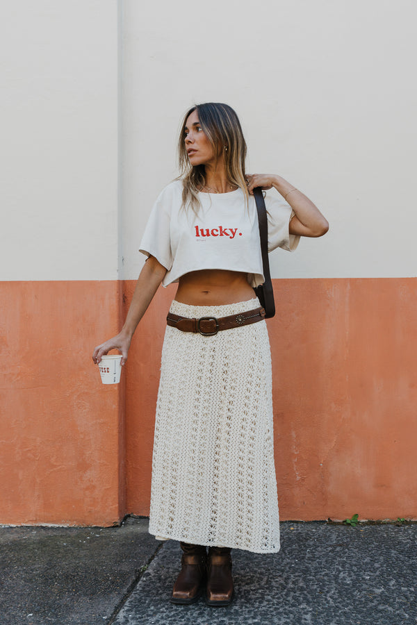 OTTWAY Lucky Cropped T-Shirt