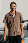 OTTWAY Dixton Textured Brown SS Shirt