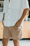 OTTWAY Miller Textured Linen Shorts