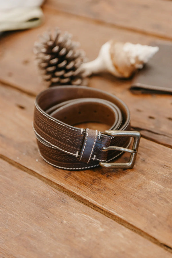 OTTWAY Russet Handcrafted Leather Belt
