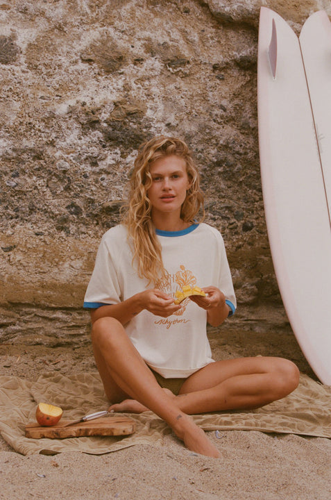 RHYTHM - Sunrise Seashell Ringer Tee