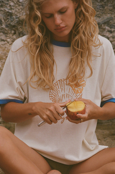RHYTHM - Sunrise Seashell Ringer Tee