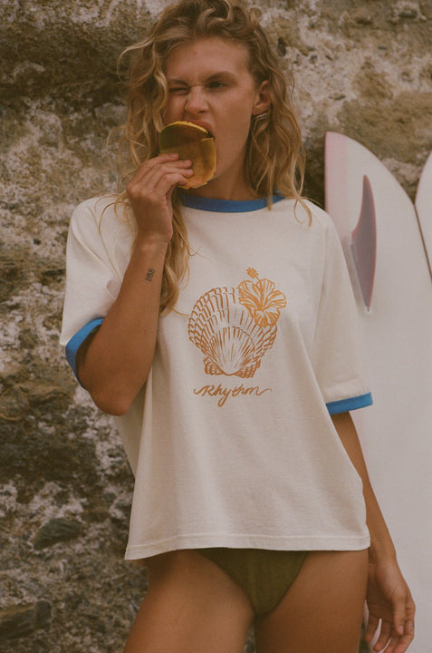 RHYTHM - Sunrise Seashell Ringer Tee