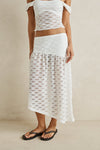 RHYTHM - Eve Lace Skirt White