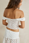 RHYTHM - Eve Lace Skirt White