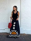 OTTWAY Maya - Black Textured Rib Knit Tank