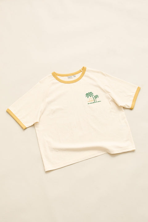 RHYTHM Sunset Palm Ringer Tee