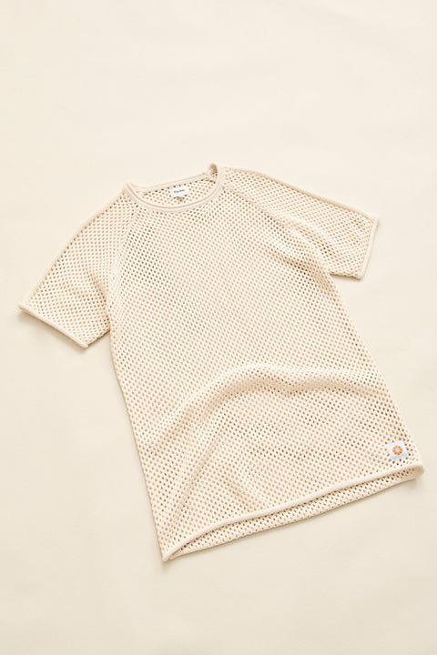 RHYTHM Fisherman Boyfriend Knit Tee Natural