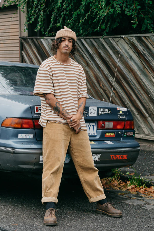 OTTWAY Striped Textured T-Shirt