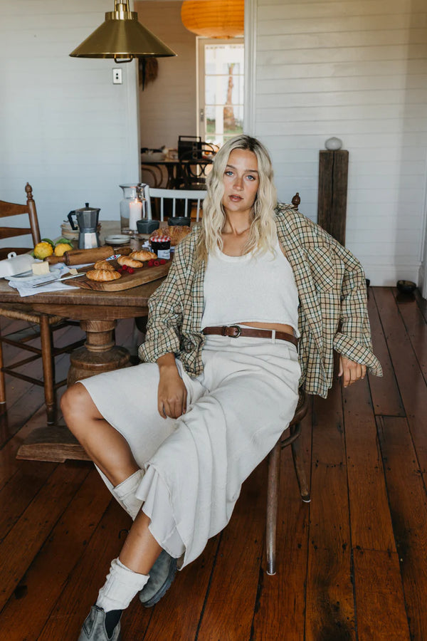 OTTWAY Klara Beige Maxi Skirt