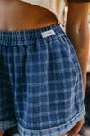 OTTWAY Weston Twin - Checked Denim Shorts