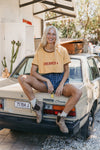 OTTWAY Dreamer Cropped T-Shirt - Soft Mustard Yellow