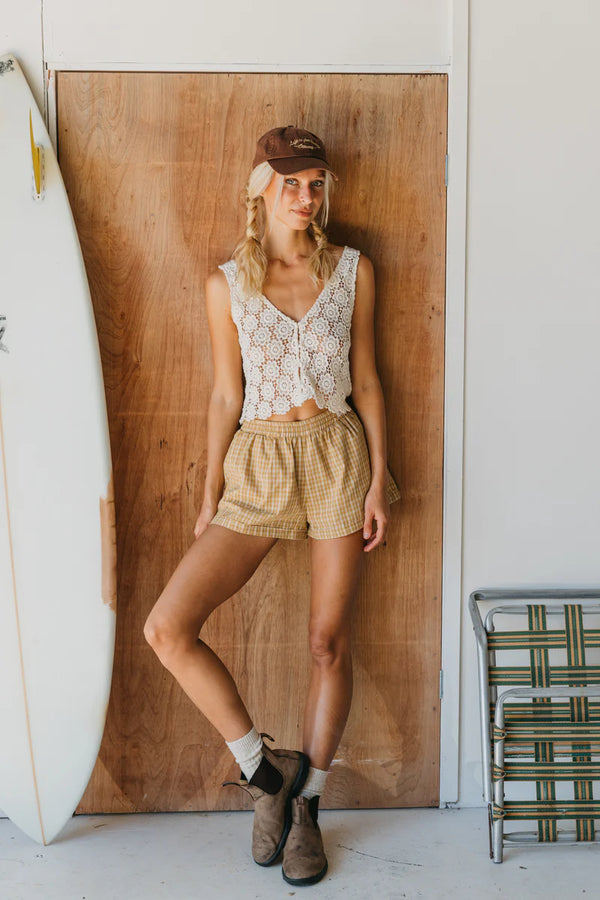 OTTWAY Bloom - Embroidered Button-Front Top
