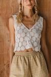 OTTWAY Bloom - Embroidered Button-Front Top