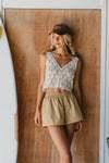 OTTWAY Bloom - Embroidered Button-Front Top