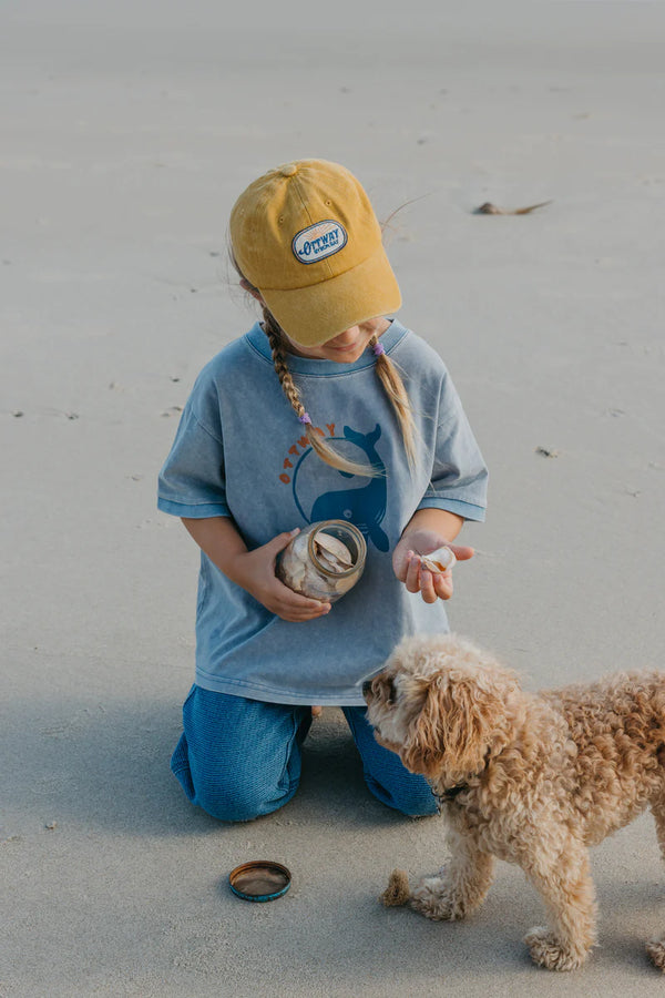 OTTWAY Ocean Pals Washed Blue T-Shirt - Kids