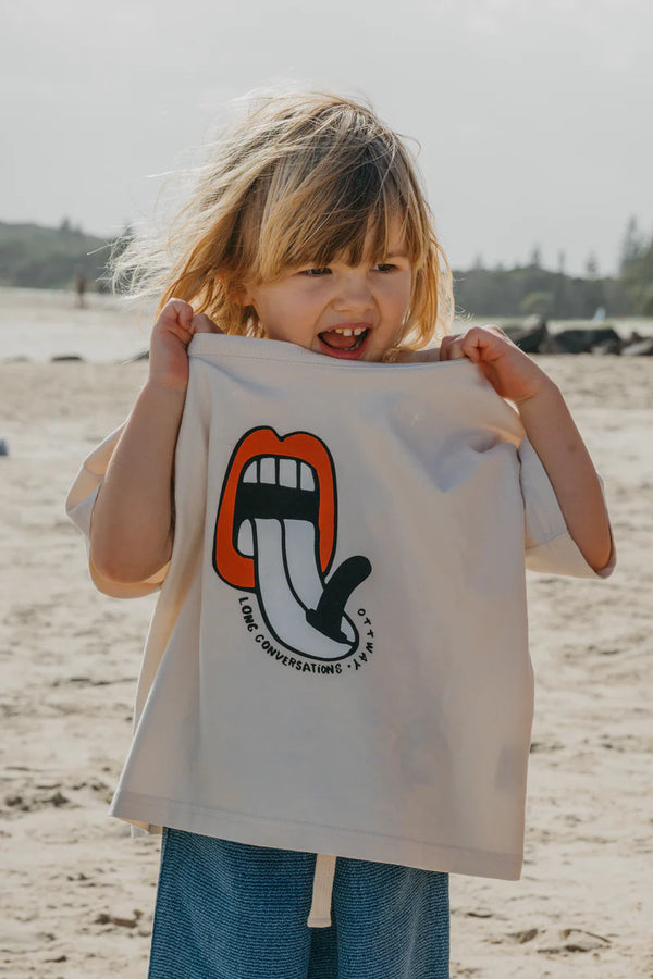 OTTWAY Lazy Waves Off-White T-Shirt - Kids