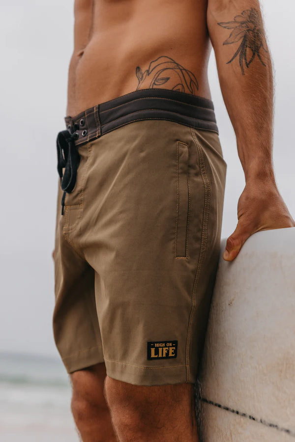 OTTWAY Highlife - Washed Green Boardshorts