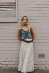 OTTWAY Alba - Blue Tie-Front Cami Top