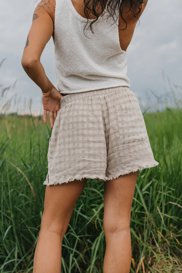 OTTWAY Lana Checkered Shorts